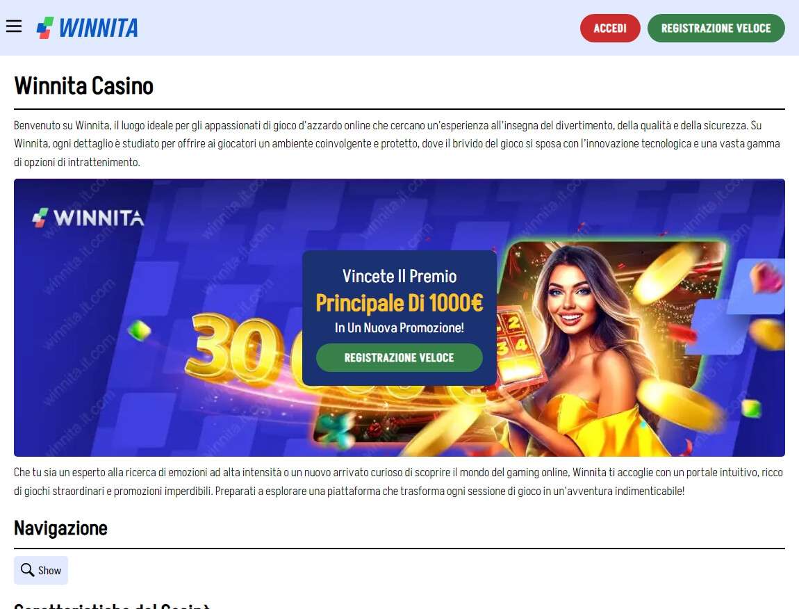 App del casinò Winnita App del casinò Winnita